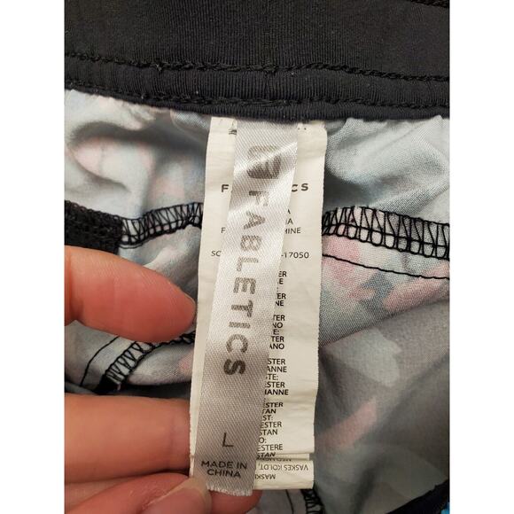 Women's Fabletics "Eloise" Floral Athletic Shorts with Zip Pockets | Size Large - Picture 7 of 8